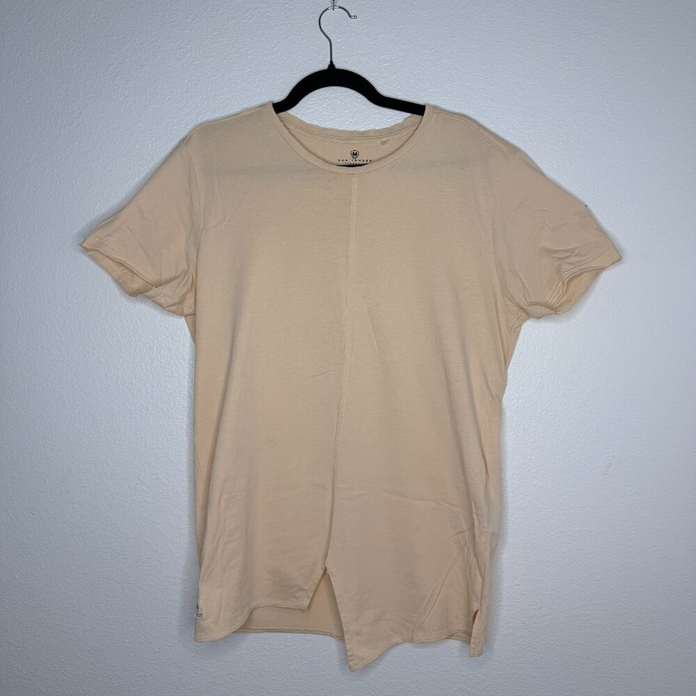 Ron Tomson Los Angeles Short Sleeve Crewneck T-Shirt — Men’s Small — Beige